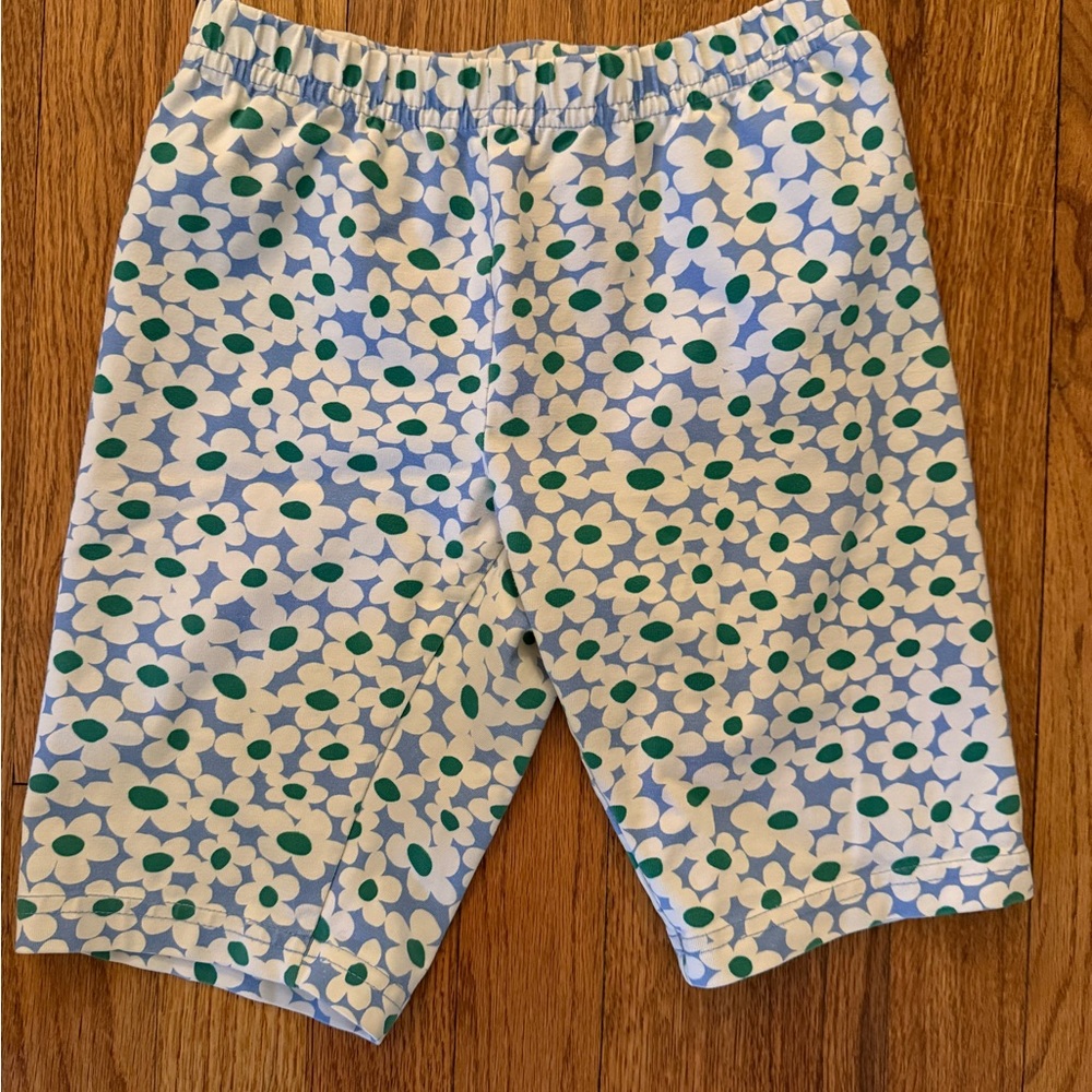 Hanna Andersson Blue and Green Floral girls Shorts
